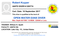 IANTD - Open Water EANx Diver